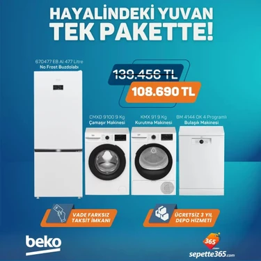 Beko 4 'lü Beyaz Eşya Seti