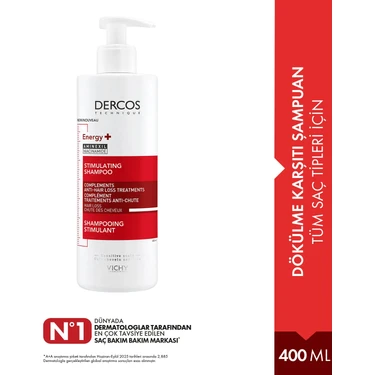 Vichy Dercos Energy+ Dökülme Karşıtı Şampuan 400 ml
