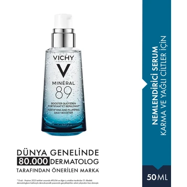 Vichy Nemlendirici Yüz Serumu %89 Volkanik Su ve Hyaluronik Asit ile Cilt Bariyerini Güçlendirici
