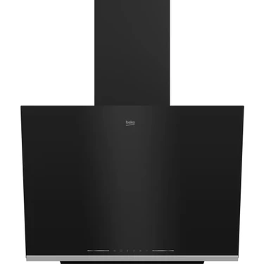 Beko Bde 6062 S1 Siyah Duvar Tipi Davlumbaz Eğimli Tasarım 720 m³/h Maksimum Emiş