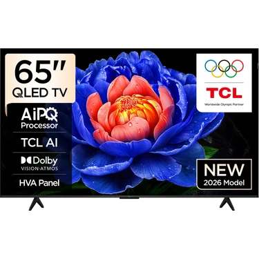 TCL 65T6D 65'' 165 Ekran Uydu Alıcılı 4K Ultra HD Google Smart QLED