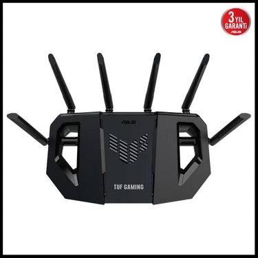 Asus TUF-BE6500, BE6500, 3 Port, 6500MBPS, Dual Band, Wifi 7, Aimesh, Aiprotection Pro, Gamıng