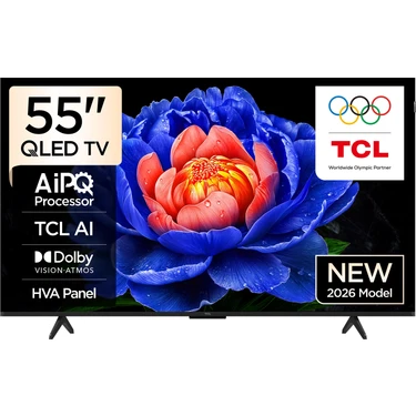TCL 55T6D 55'' 139 Ekran Uydu Alıcılı 4K Ultra HD Google Smart QLED