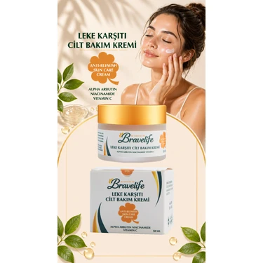 Leke Karşıtı Cilt Bakım Kremi Alpha Arbutin Niacinamide Vitamin