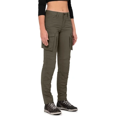 The Biker Jeans Thebikerjeans Truva Cargo Haki Kadın Motor