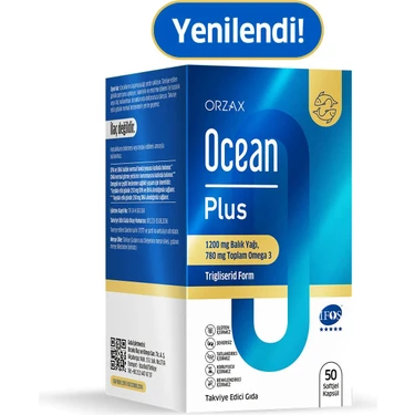 Orzax Ocean Plus 1200 mg Balık Yağı 50