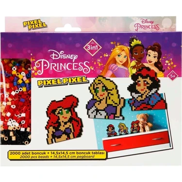 Hsc Bilişim 3ın1 Princess Pixel Pixel Boncuk Aktivite Oyuncak Seti