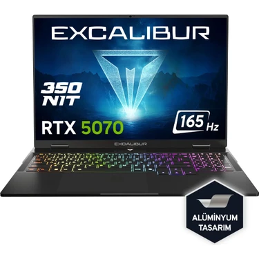 Casper Excalibur G915 i7-13620H 32 GB 1 TB 8 GB RTX5070 165HZ 16" W11H Gaming Laptop