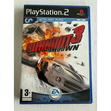 EA Ps2 Burnout 3 Takedown Orjinal Oyun Kitapçık Var 10/9 Disk