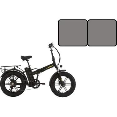 Bisan E-Folding Gaz Kollu F4 Elektrikli Katlanır Bisiklet 43CM Md 20 Jant 7 Vites Metalik Gri