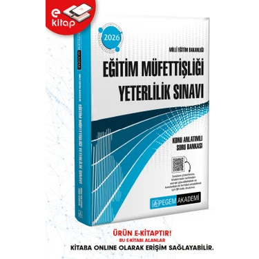 Pegem Akademi Yayıncılık 2026 Meb Eğitim Müfettişliği Yeterlilik Sınavı Konu Anlatımlı
