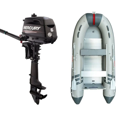 Marinport 3.00 Alüminyum Taban Şişme Bot + Mercury 6 Hp Deniz