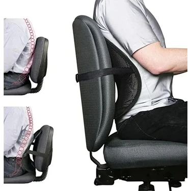 Baffhome Ergonomik Fileli Bel Destek Minderi - Araç ve Ofis Koltuğu Için Terletmez Bel