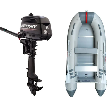 Marinport 3.00 Ahşap Taban Şişme Bot + Mercury 6 Hp Deniz