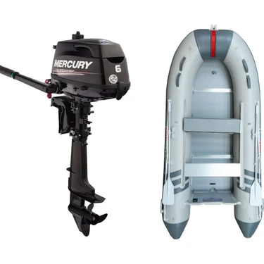 Marinport 3.30 Ahşap Taban Şişme Bot + Mercury 6 Hp Deniz