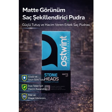 Renas Store Matte Görünüm Saç Şekillendirici Pudra 05 Güçlü Tutuş Hacim Veren Erkek Saç