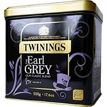 Twinings Earl Grey 500 gr Bergamot Aromalı Teneke Kutuda Kaliteli Dökme