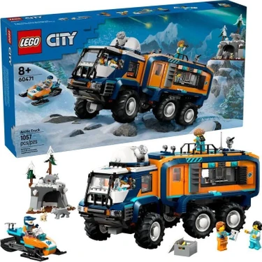 Die Grup 60471 LEGO City Kutup Keşif Kamyonu 1064 Parça +8