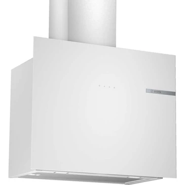 Bosch DWF65AJ20T Beyaz Duvar Tipi Davlumbaz 60 cm Cam Malzeme ile Şık Tasarım ve Yüksek Emiş