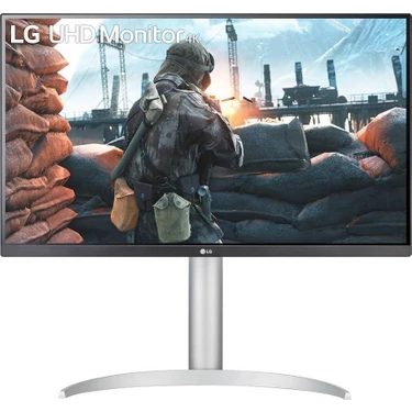 Lg 27UP650P-W 27" 5 Ms 4K Pivot IPS 60 Hz Monitör -
