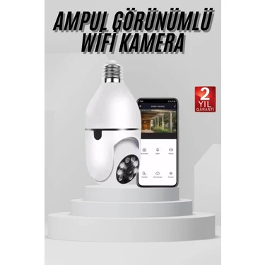 İlanib Ticaret Wifi Güvenlik Kamerası 360 Derece Dönebilen Harekete Duyarlı Gece Görüşlü