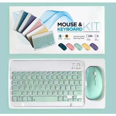 Renas Store ZR20KM Yeşil Kablosuz Klavye Mouse