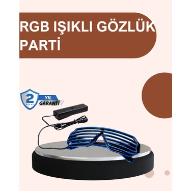Renas Store Renkli LED Işıklı Eğlence Gözlüğü Parti
