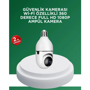 İlanib Ticaret 1080P Gece Görüşlü Ampul Güvenlik Kamerası – Kablolu ve Kablosuz
