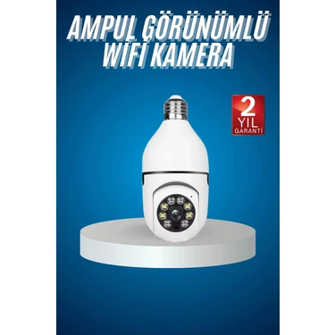 İlanib Ticaret Wifi Güvenlik Kamerası Çift Kameralı Ampule Takılabilir