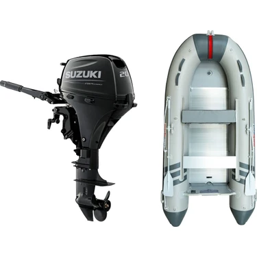 Marinport 3.70 Alüminyum Taban Şişme Bot + Suzuki 20 Hp Deniz