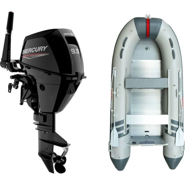 Marinport 3.70 Alüminyum Taban Şişme Bot + Mercury 9.9 Hp Deniz