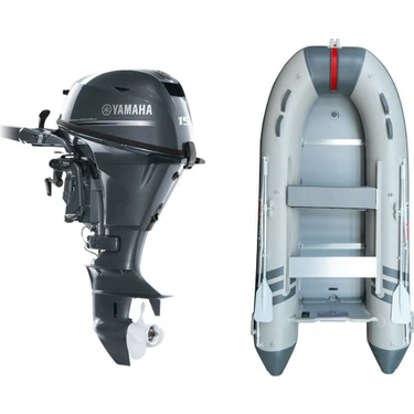 Marinport 4.00 Ahşap Taban Şişme Bot + Yamaha 15 Hp Deniz