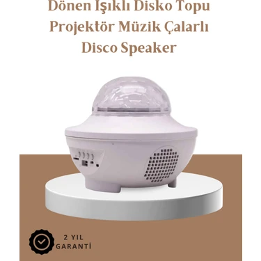 Azrlya Müzik Ritimli Işık Değişimi & Dönen Dalga Efekti – Galaxy Projektör -