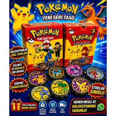 (30 Adet) Pokemon Yeni Seri Taso En Sevilen Nostaljik Pokemon Karakter
