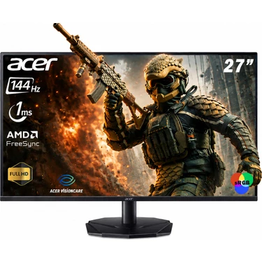 Acer KG270 P0 27" 1920 x 1080 144 Hz VA Panel Oyuncu Monitörü  UM.HX0EE.047 1ms Tepki