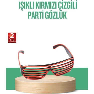 Renas Store Renkli Işıklı Gözlük Eğlenceli Gece