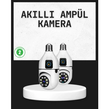Renas Store Tak Çalıştır Ampul Kamera – Full Hd 1080P Kablosuz Güvenlik