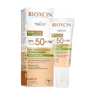 Uravas Store Bioxcin Sun Care Akneye Eğilimli Ciltler Için Renkli Güneş Kremi 50 Spf - Akne, Dry