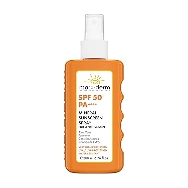 Uravas Store Maru.derm Spf 50+ Hassas Ciltler Için Mineral Vücut Güneş Kremi Spreyi 200
