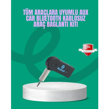 Uravas Store Taşınabilir Bluetooth Aux Araç Müzik ve Konuşma