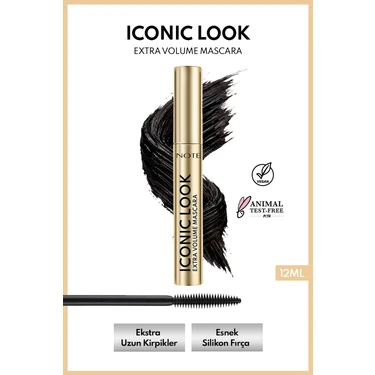 Note Cosmetics Note Iconic Look Mascara Yoğun Hacim Etkili Maskara -