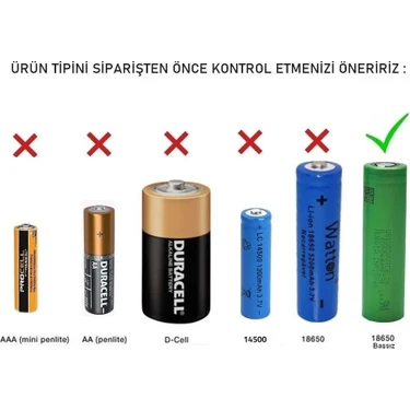 Sony Vtc6 18650 3.7V 3000 Mah Li-Ion Şarj Edilebilir Pil Fiyatı