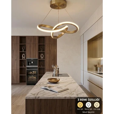 Avize Store Lzy Avize Kar Çiçeği Eskitme Sarkıt Avize 3 Renkli – Salon, Mutfak, Çocuk Odası ve