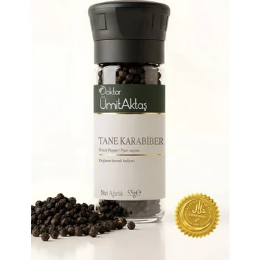 Değirmenli Tane Karabiber – Black Pepper – Piper