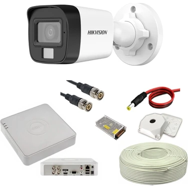 Hikvision 1 Kamerali Gece Renkli 4 Kanal 500GB
