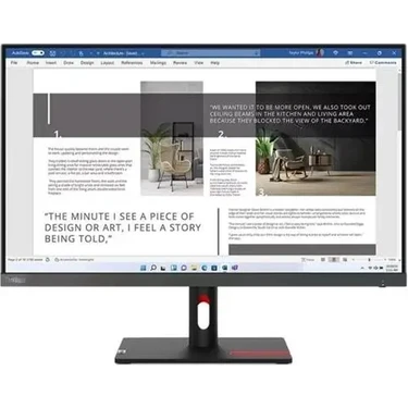 27 Lenovo S27I-30 Thınkvısıon 63DFKAT4TK Fhd 4ms 100HZ Hdmı+Vga Wled Monıtor (3 Yıl