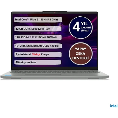 Lenovo Ideapad Slım 5 16IMH10 Intel Core™ Ultra 9 185H 32GB Fiyatı
