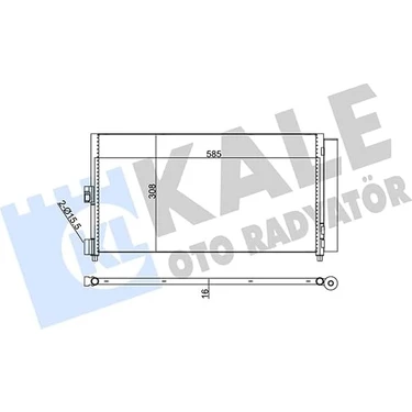 Mabeyn Klima Radyatörü Doblo 01 Idea 04 03 Lancia Ypsilon 06-11 1.3 Jtd-1.9jtd Kal