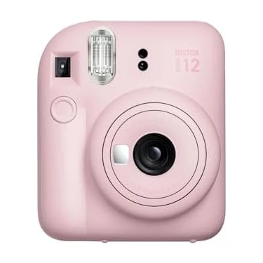 Mabeyn Mini 12 Pembe Fotoğraf Makinesi-10'lu Film-Çerçeve-Kare Albüm ve Deri Kılıf