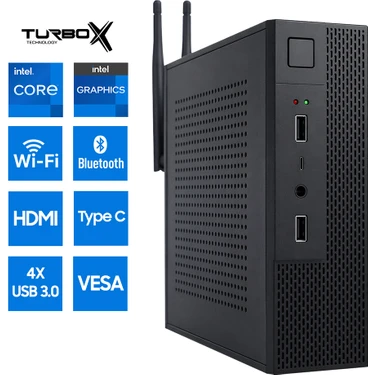 Turbox Mini-56 Intel Core I7 7700 16GB Ram 256GB M.2 Nvme SSD HDMI Type-C Wifi Bluetooth Mini